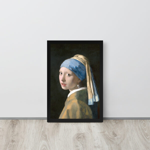 La Ragazza con l'orecchino di perla di Jan Vermeer – Stampa con Cornice Elegante - immagine 3