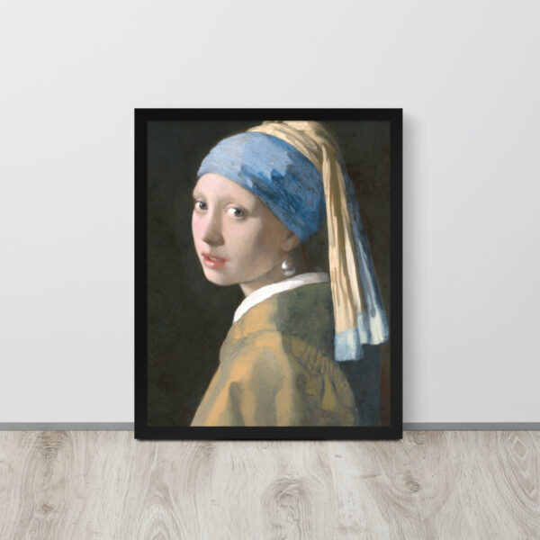 La Ragazza con l'orecchino di perla di Jan Vermeer – Stampa con Cornice Elegante - immagine 4