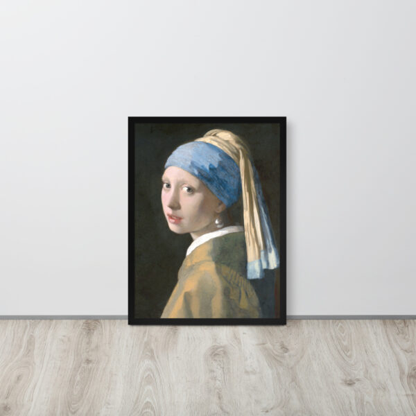 La Ragazza con l'orecchino di perla di Jan Vermeer – Stampa con Cornice Elegante - immagine 5