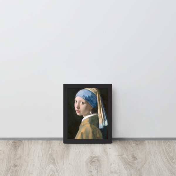 La Ragazza con l'orecchino di perla di Jan Vermeer – Stampa con Cornice Elegante - immagine 2