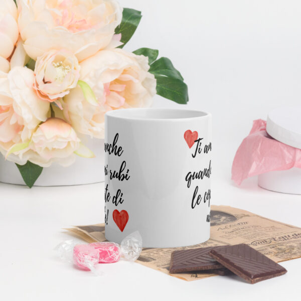 Tazza Mug San Valentino - Ti Amo Anche Quando Mi Rubi le Coperte di Notte - Idea Regalo Romantica