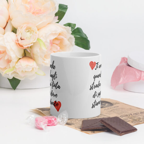 Tazza Mug San Valentino: "Ti amo anche quando sbagli strada e fai finta di sapere dove stiamo andando!" - immagine 4